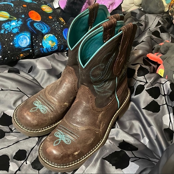 Ariat Fatbaby Leopard Cowboy Boot. 7.5 - Picture 9 of 9